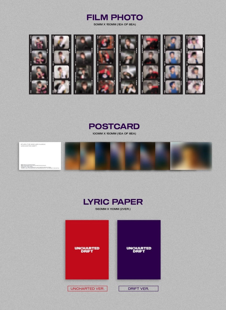 8TURN Mini Album Vol. 2 - UNCHARTED DRIFT (Random)