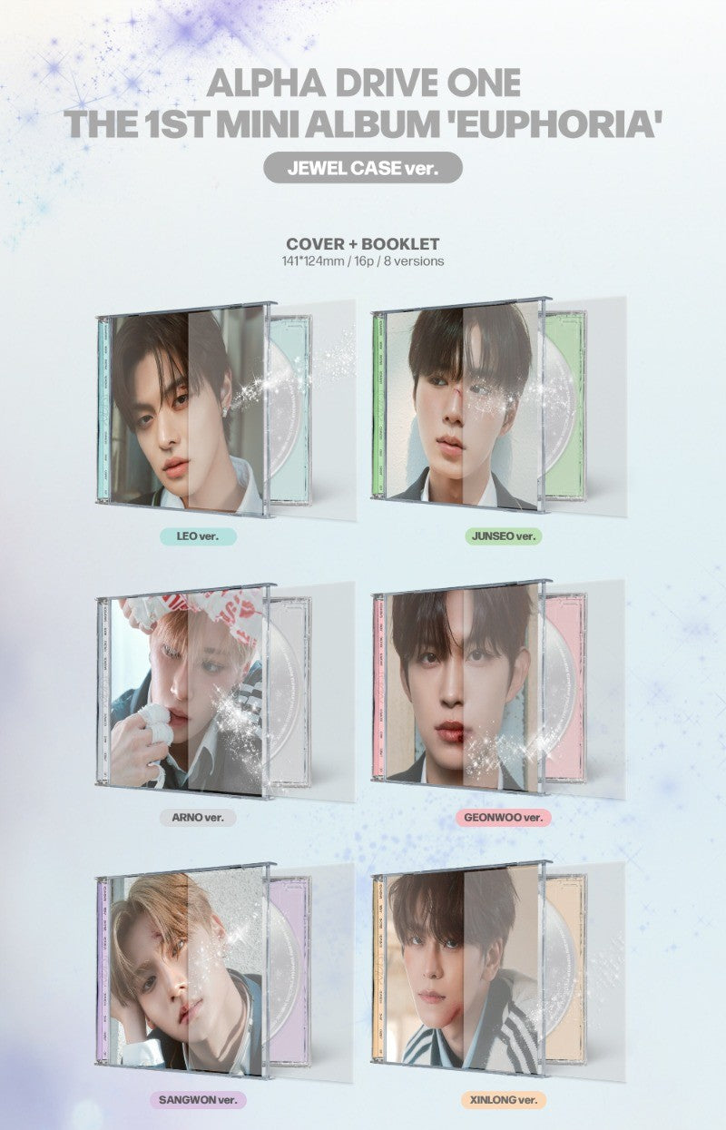 ALPHA DRIVE ONE The 1st Mini Album - EUPHORIA (JEWEL CASE Ver.) (Random)