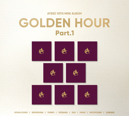 ATEEZ 10TH MINI ALBUM – GOLDEN HOUR : Part.1 (Digipak Ver.) (Random)