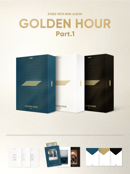 ATEEZ 10TH MINI ALBUM – GOLDEN HOUR : Part.1 (Random)