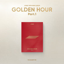 Load image into Gallery viewer, PRE-ORDER: ATEEZ 10TH MINI ALBUM – GOLDEN HOUR : Part.1 (POCAALBUM)
