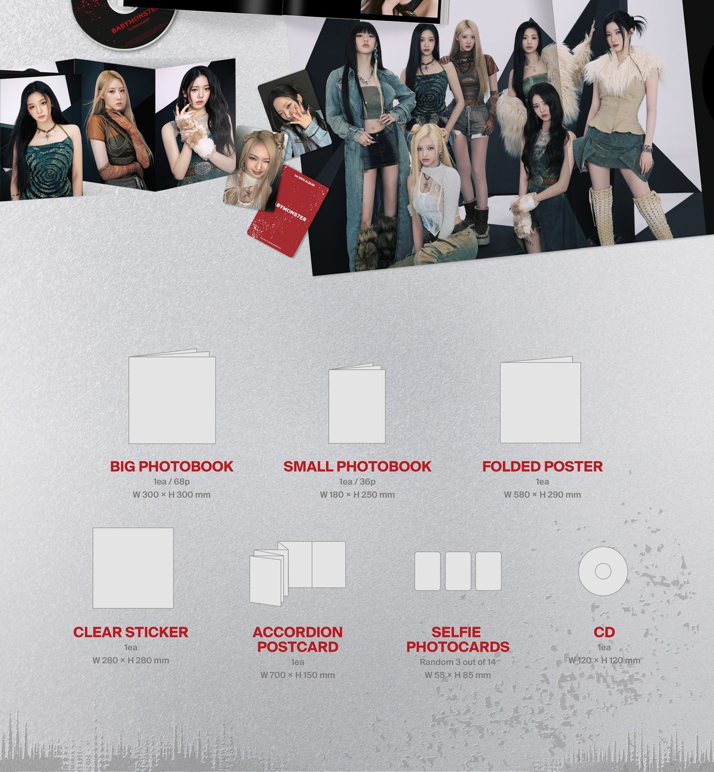 BABYMONSTER 1st MINI ALBUM – BABYMONS7ER (PHOTOBOOK VER.)