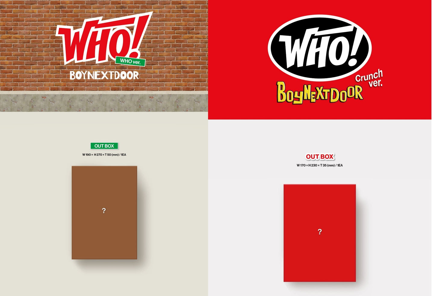 BOYNEXTDOOR Single Album Vol. 1 - WHO! (Random)