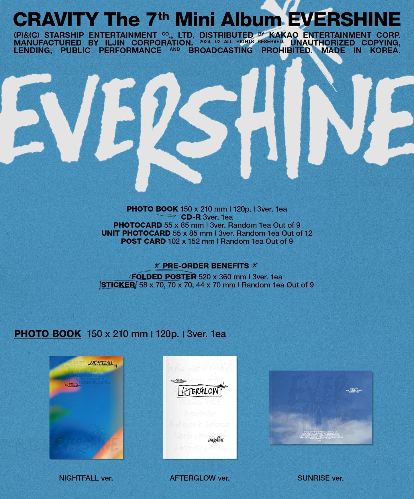 CRAVITY Mini Album Vol. 7 – EVERSHINE (Random)