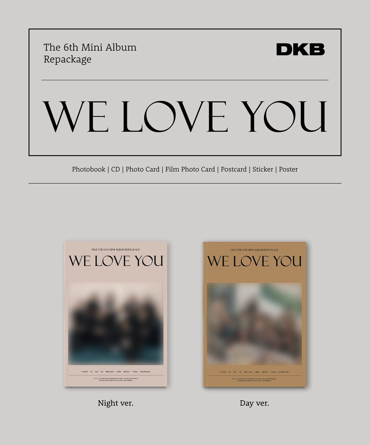 DKB Mini Album Vol. 6 (Repackage) - We Love You (Random)