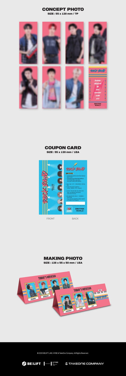 ENHYPEN – [ENHYPEN WORLD Coupon Card Collection] ROCK BAND BASIC Ver.