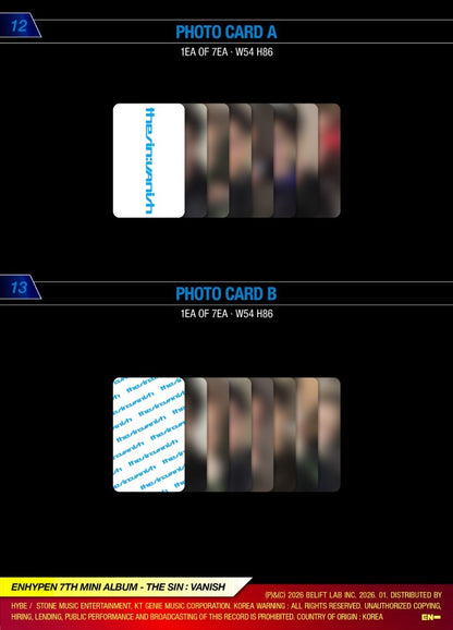 ENHYPEN – THE SIN : VANISH (Random)