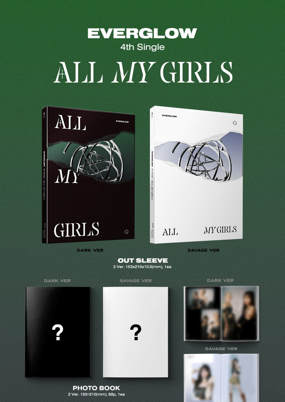 EVERGLOW Single Album Vol. 4 - ALL MY GIRLS (Random)