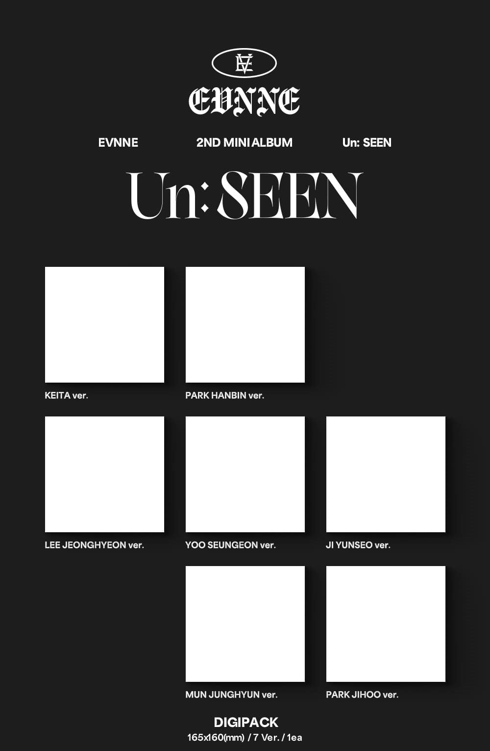 EVNNE 2nd Mini Album – Un: SEEN (Digipack Ver.) (Random)