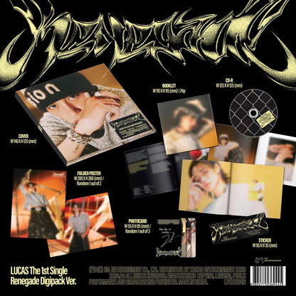 LUCAS THE 1st SINGLE – Renegade (Digipack Ver.)
