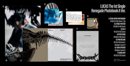 LUCAS THE 1st SINGLE – Renegade (Photo Book Ver.) (Random)