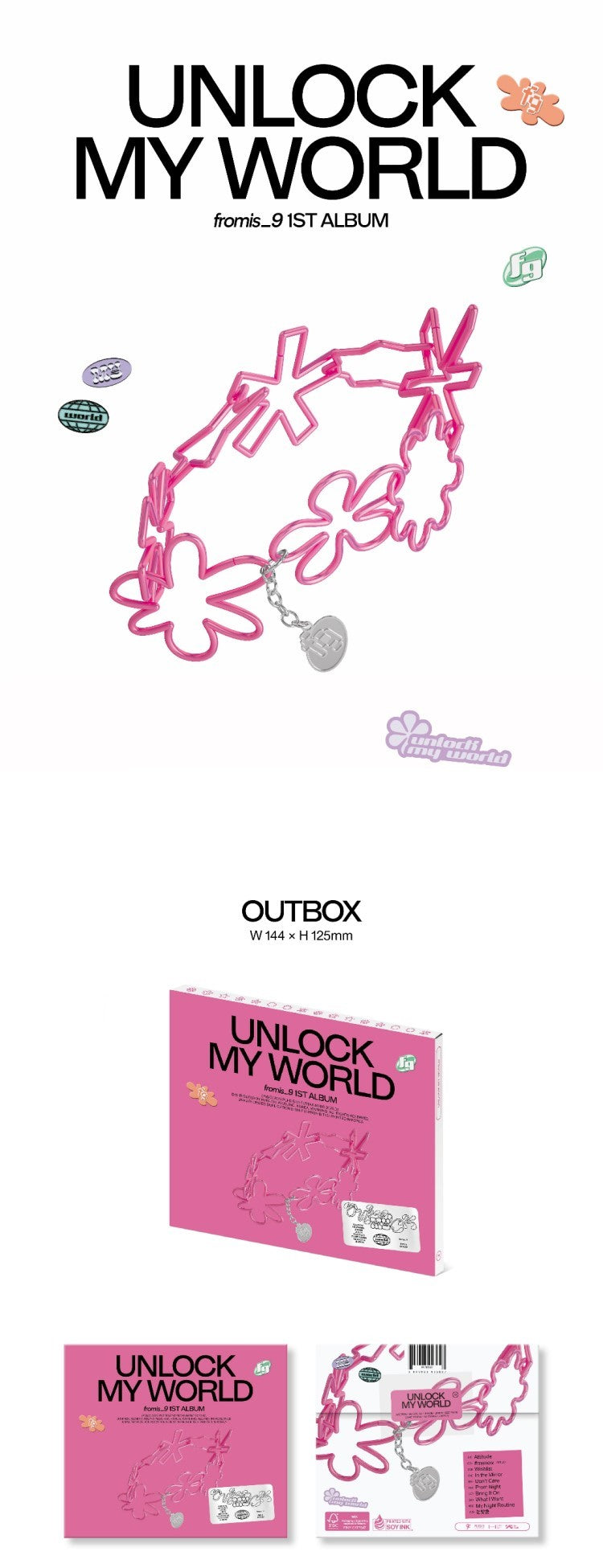 fromis_9 Album Vol. 1 - Unlock My World (Compact Ver.) (Random)