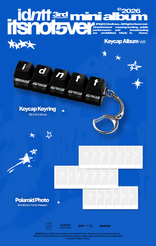 PRE-ORDER: idntt 3rd Mini Album - itsnotver (Keycap Album)