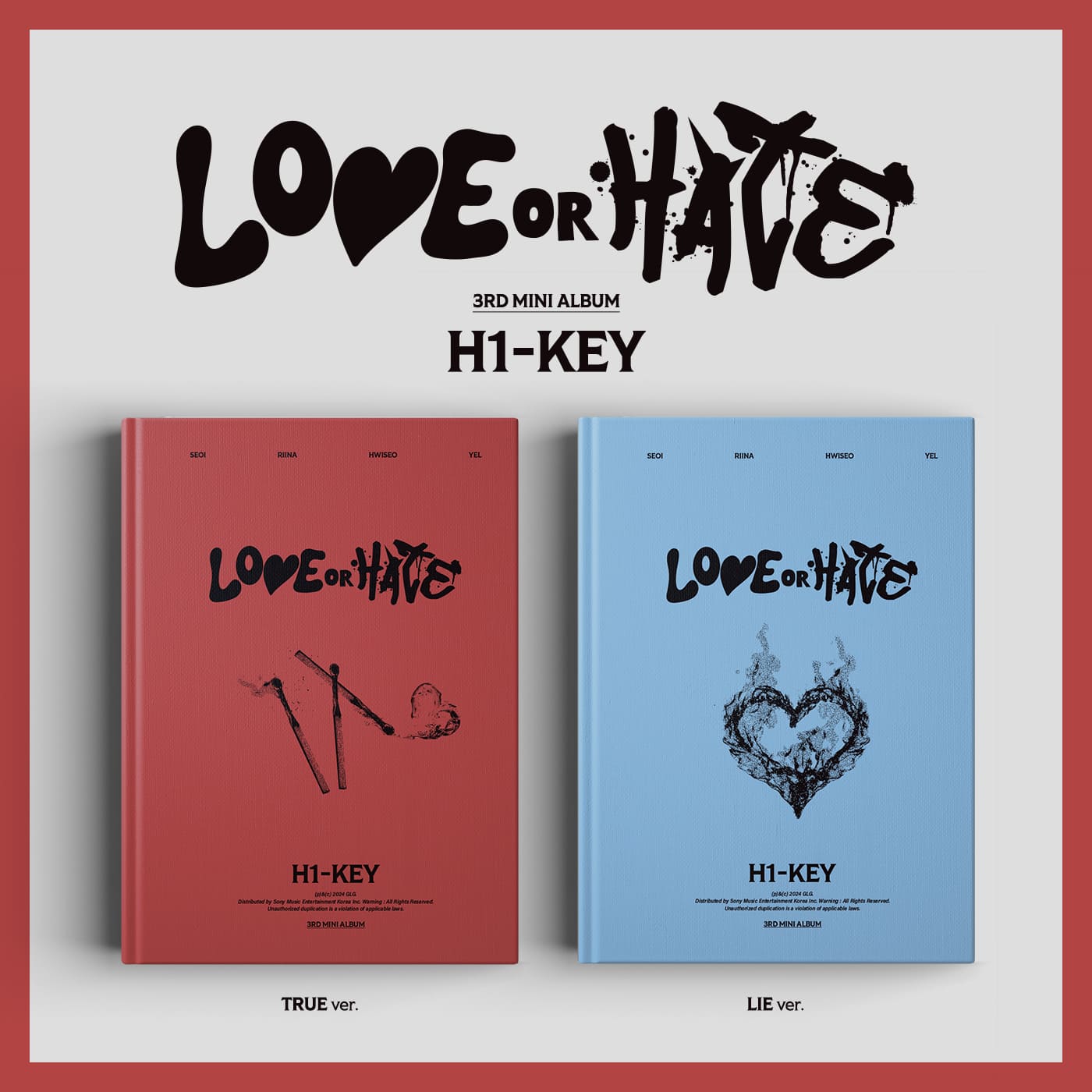 H1-KEY 3RD MINI ALBUM – LOVE or HATE (Random)