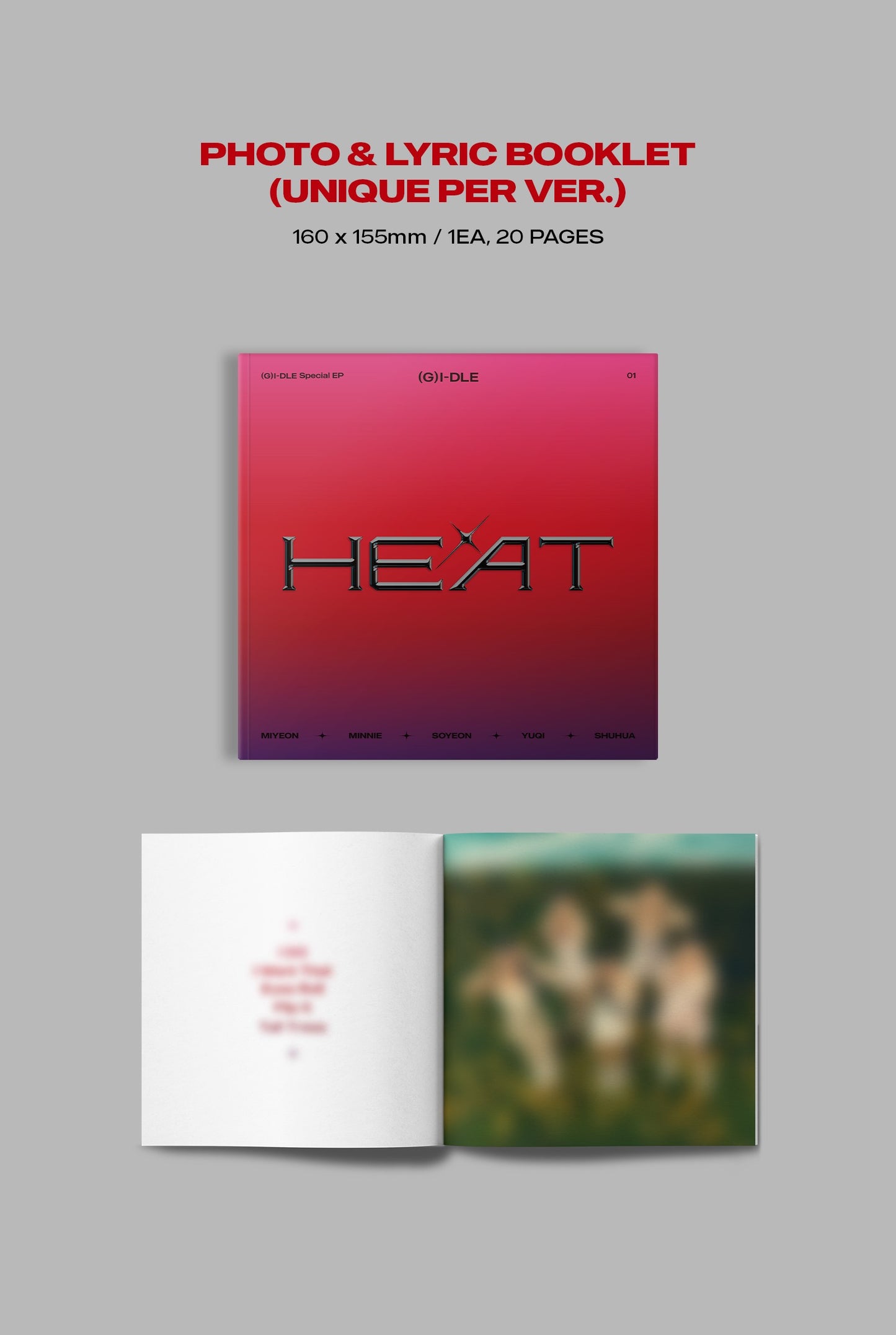 (G)I-DLE Special EP 01 - HEAT (DIGIPAK - Group Ver.)