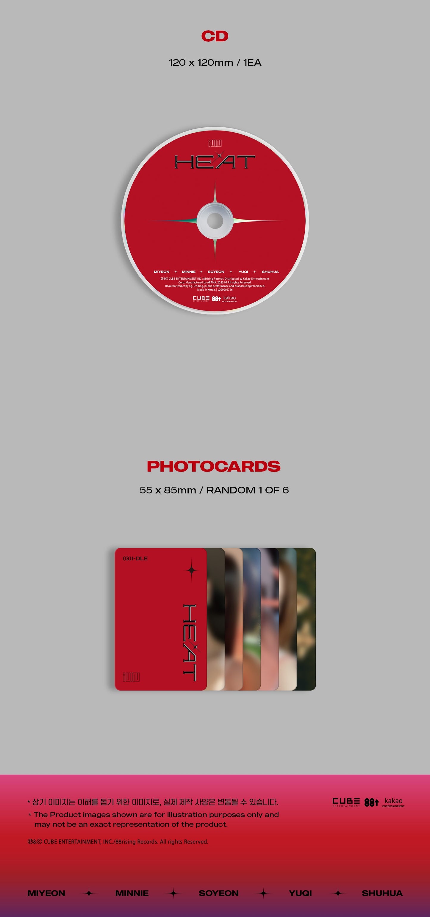 (G)I-DLE Special EP 01 - HEAT (DIGIPAK - Group Ver.)