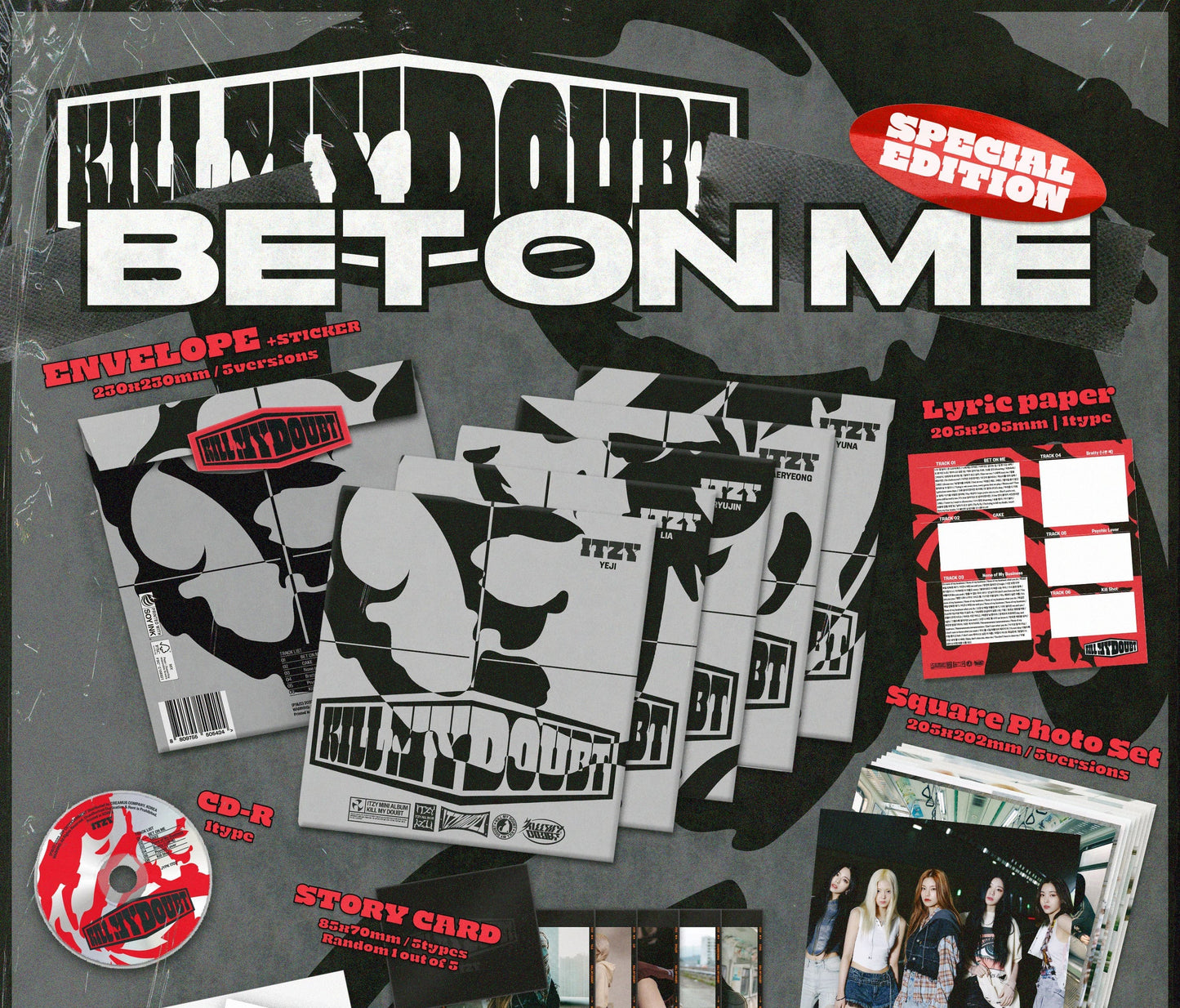 ITZY - KILL MY DOUBT (BET ON ME Ver.) Special Edition (Random)