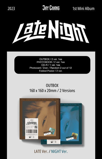 Jay Chang 1st Mini Album – Late Night (Random)