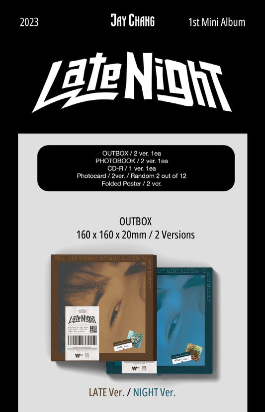 Jay Chang 1st Mini Album – Late Night (Random)