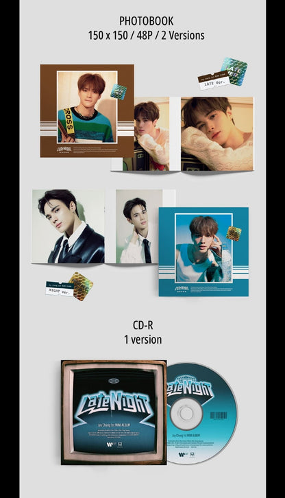 Jay Chang 1st Mini Album – Late Night (Random)
