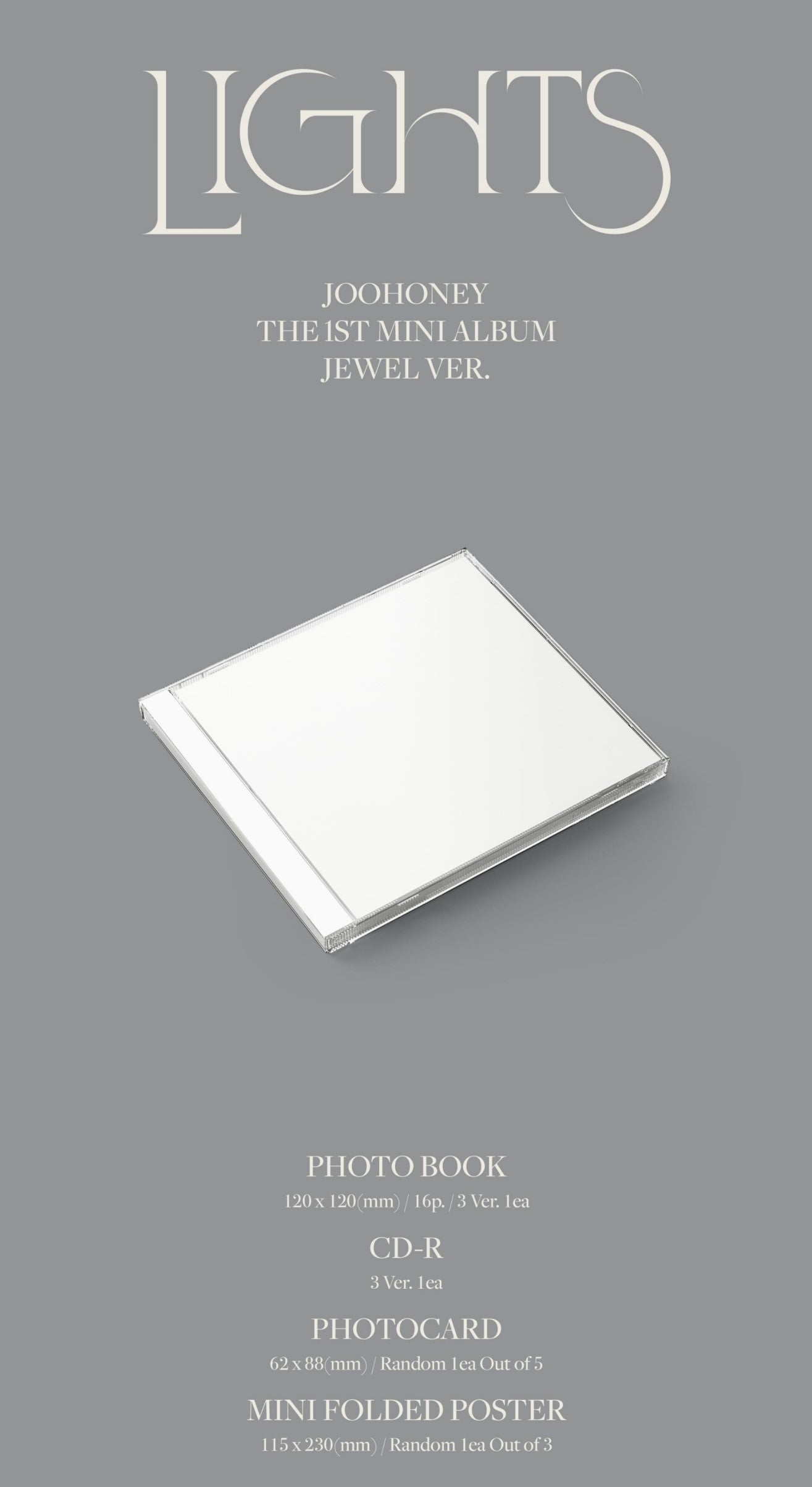 JOOHONEY Mini Album Vol. 1 - LIGHTS (Jewel Ver.) (Random)