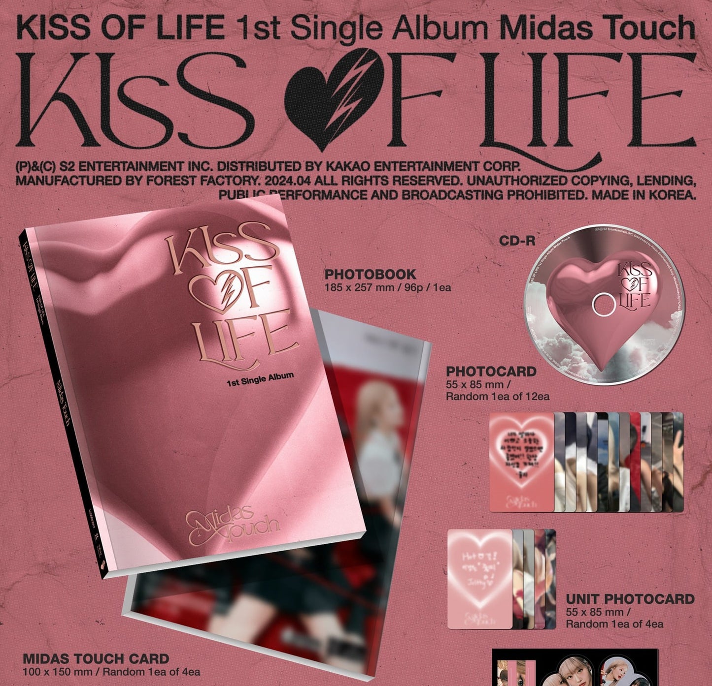 KISS OF LIFE 1st Single Album – Midas Touch (Photobook Ver.)