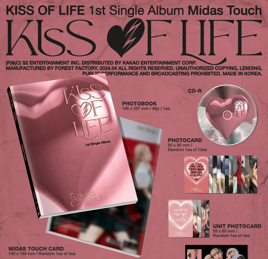 KISS OF LIFE 1st Single Album – Midas Touch (Photobook Ver.)
