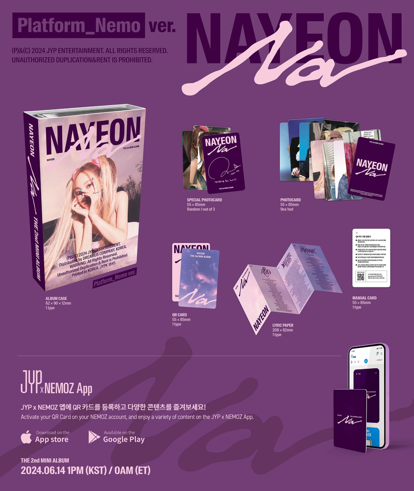 NAYEON THE 2nd MINI ALBUM – NA (Platform_Nemo Ver.)