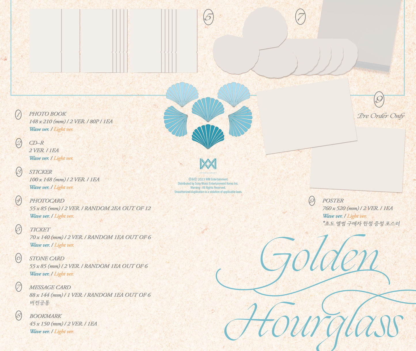 OHMYGIRL Mini Album Vol. 9 - Golden Hourglass (Random)