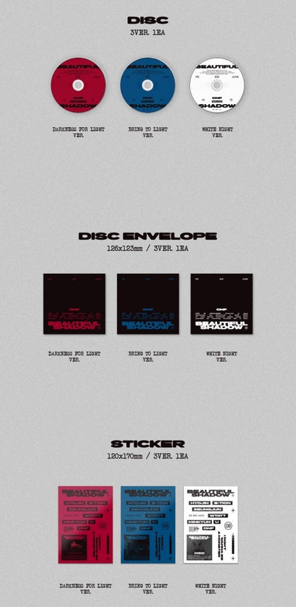 ONF 8TH MINI ALBUM – BEAUTIFUL SHADOW (Random)