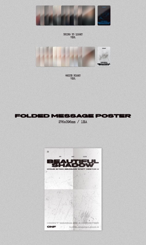ONF 8TH MINI ALBUM – BEAUTIFUL SHADOW (Random)