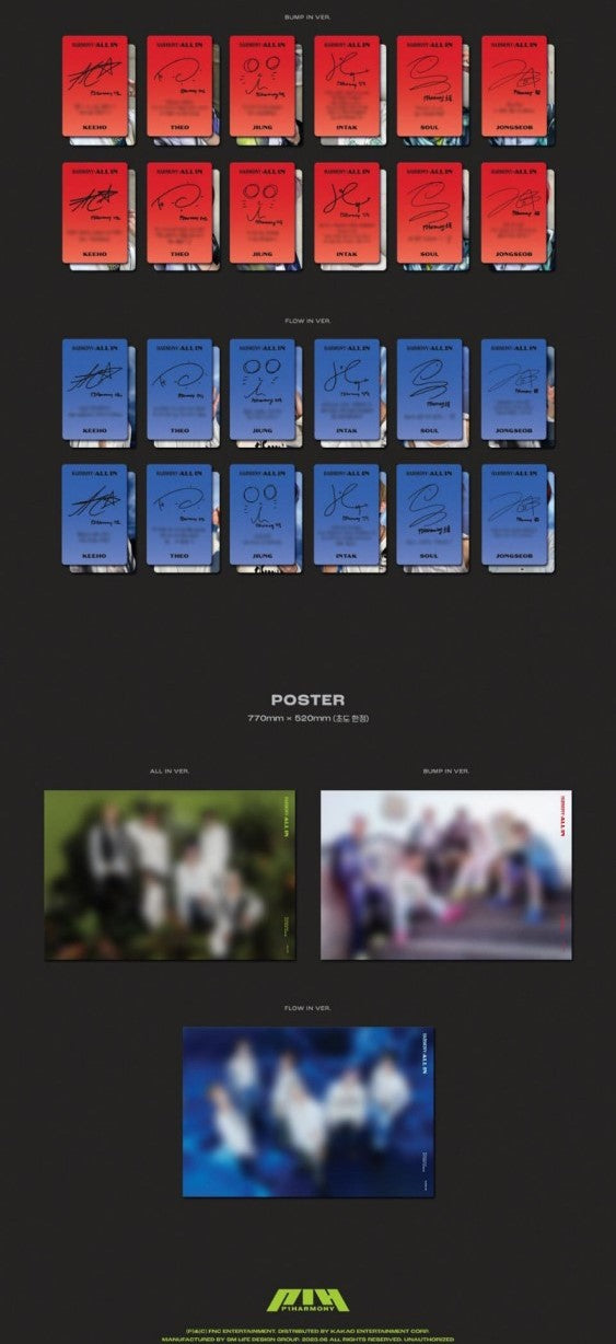P1Harmony Mini Album Vol. 6 - HARMONY : ALL IN (Random)