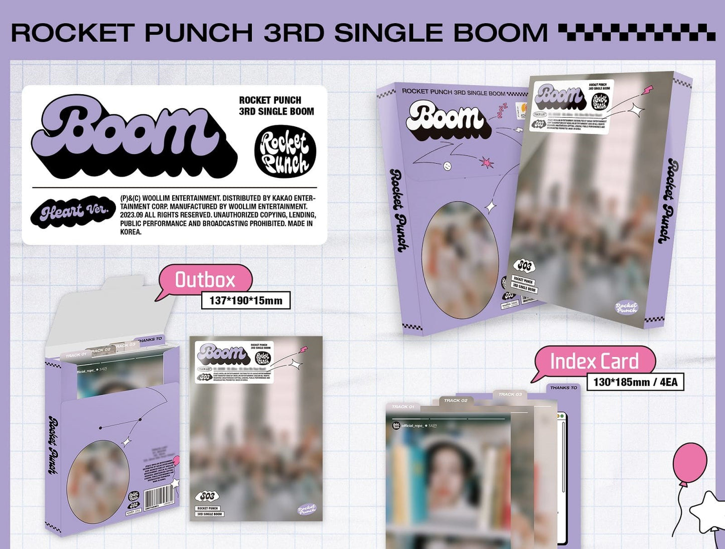 ROCKET PUNCH Single Album Vol. 3 – BOOM (Random)