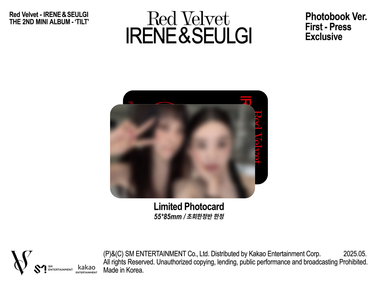 Red Velvet – IRENE & SEULGI 2nd Mini Album – TILT (Photobook Ver.) (Random)