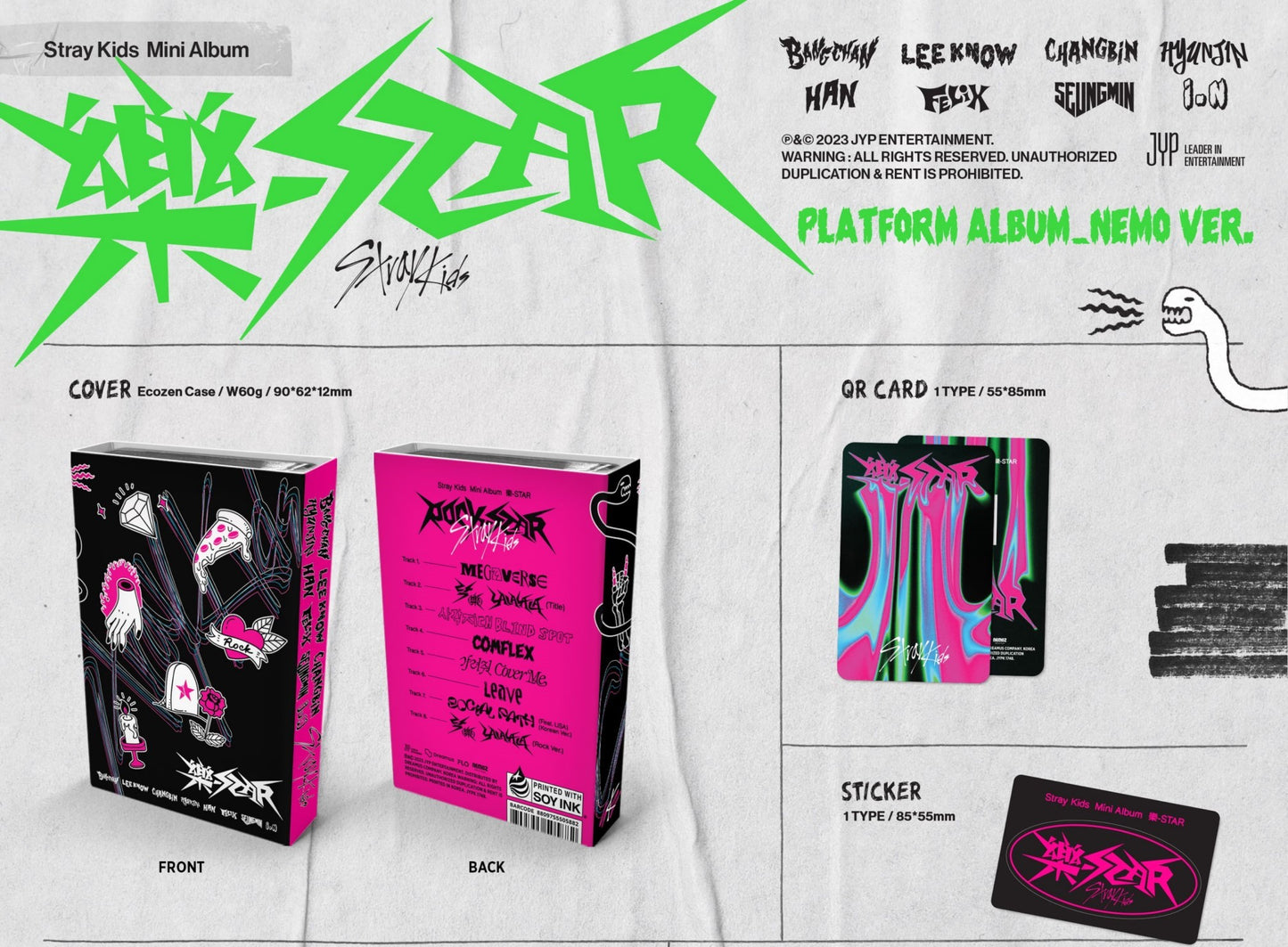 Stray Kids Mini Album – 樂-STAR (ROCKSTAR) (PLATFORM ALBUM) (NEMO Ver.)