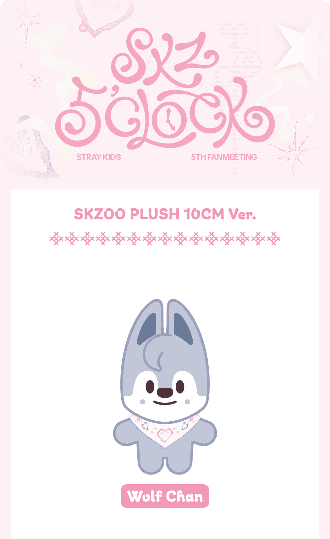PRE-ORDER: Stray Kids – [SKZ 5’CLOCK] SKZOO PLUSH 10CM VER.