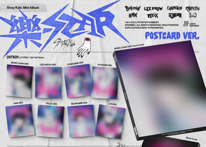 Stray Kids Mini Album – 樂-STAR [Rockstar] (POSTCARD Ver.) (Random)