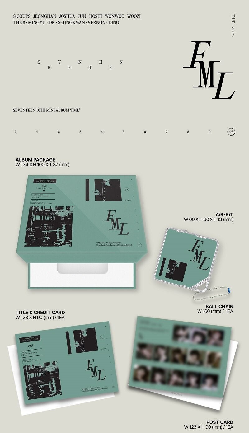 Seventeen Mini Album Vol. 10 - FML (KiT Ver.) [RESTOCK]