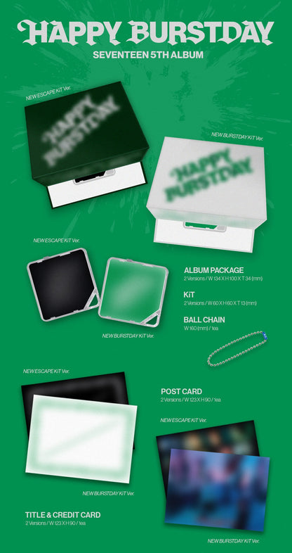 SEVENTEEN 5th Album – HAPPY BURSTDAY (KiT ver.) (Random)