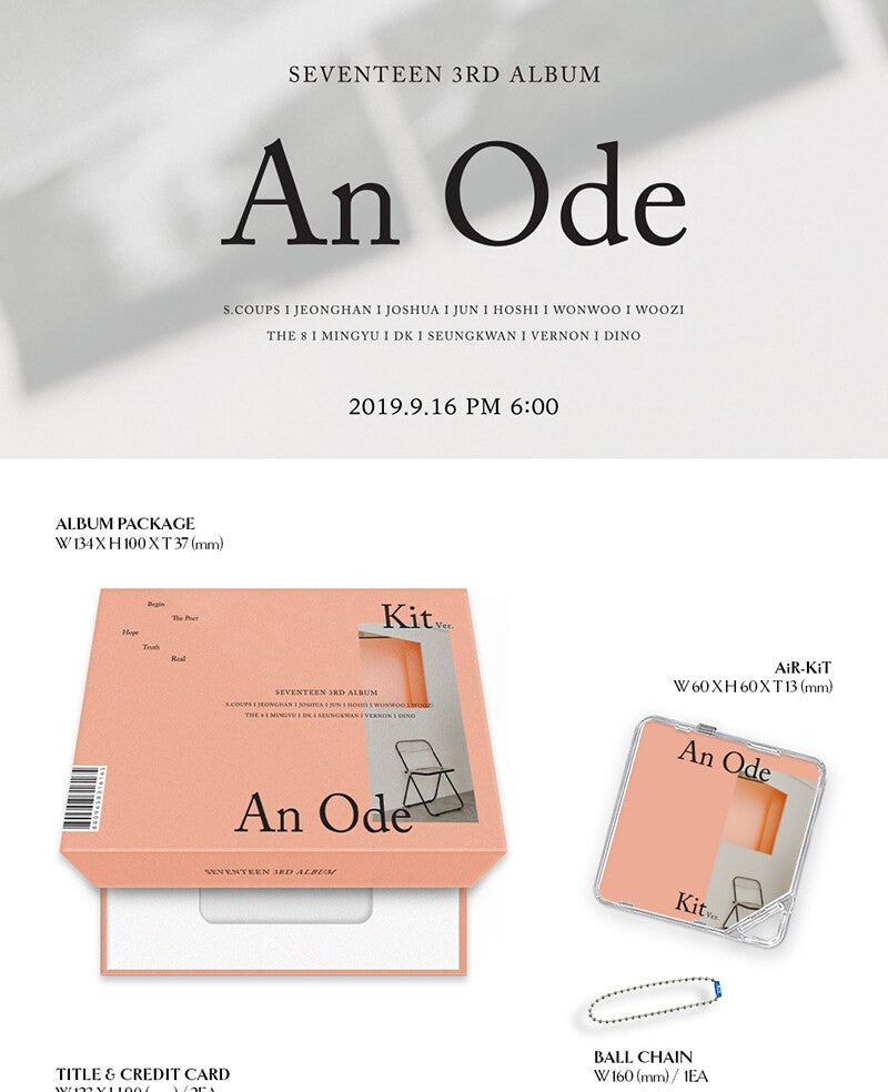 SEVENTEEN Album Vol. 3 – An Ode (KiT Ver.) [RESTOCK]