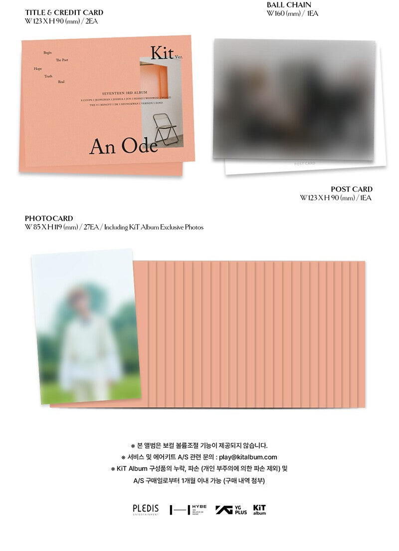 SEVENTEEN Album Vol. 3 – An Ode (KiT Ver.) [RESTOCK]