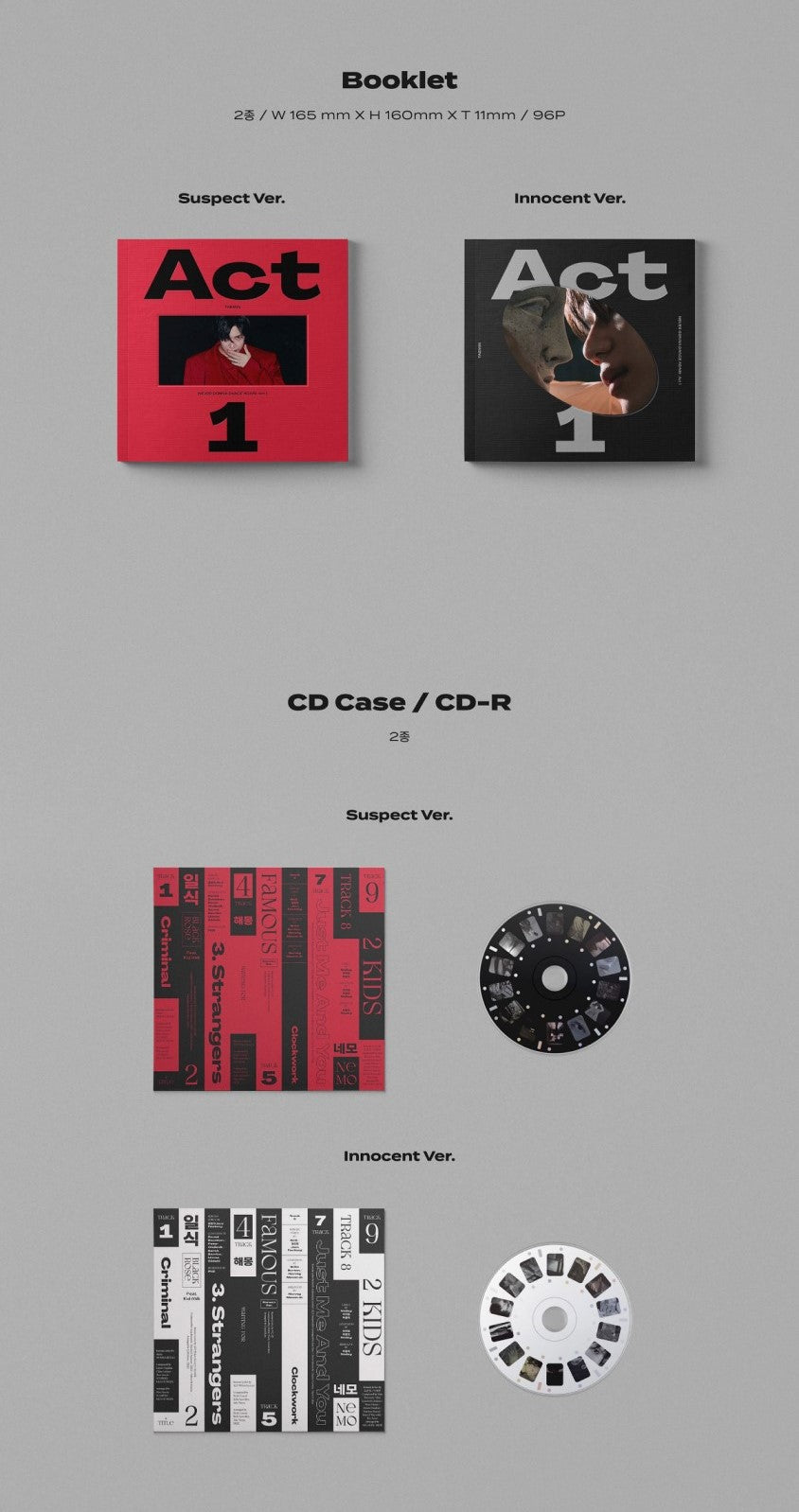 Taemin (SHINee) Album Vol. 3 - Never Gonna Dance Again : Act 1 (Random)