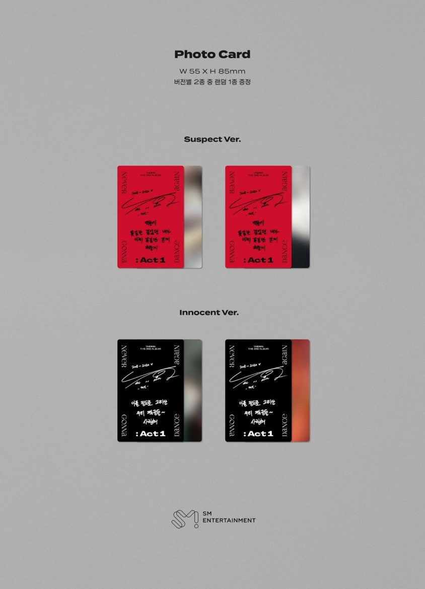Taemin (SHINee) Album Vol. 3 - Never Gonna Dance Again : Act 1 (Random)