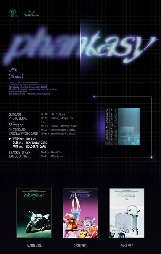 THE BOYZ Album Vol. 2 – [PHANTASY] Pt.2 Sixth Sense (Random)