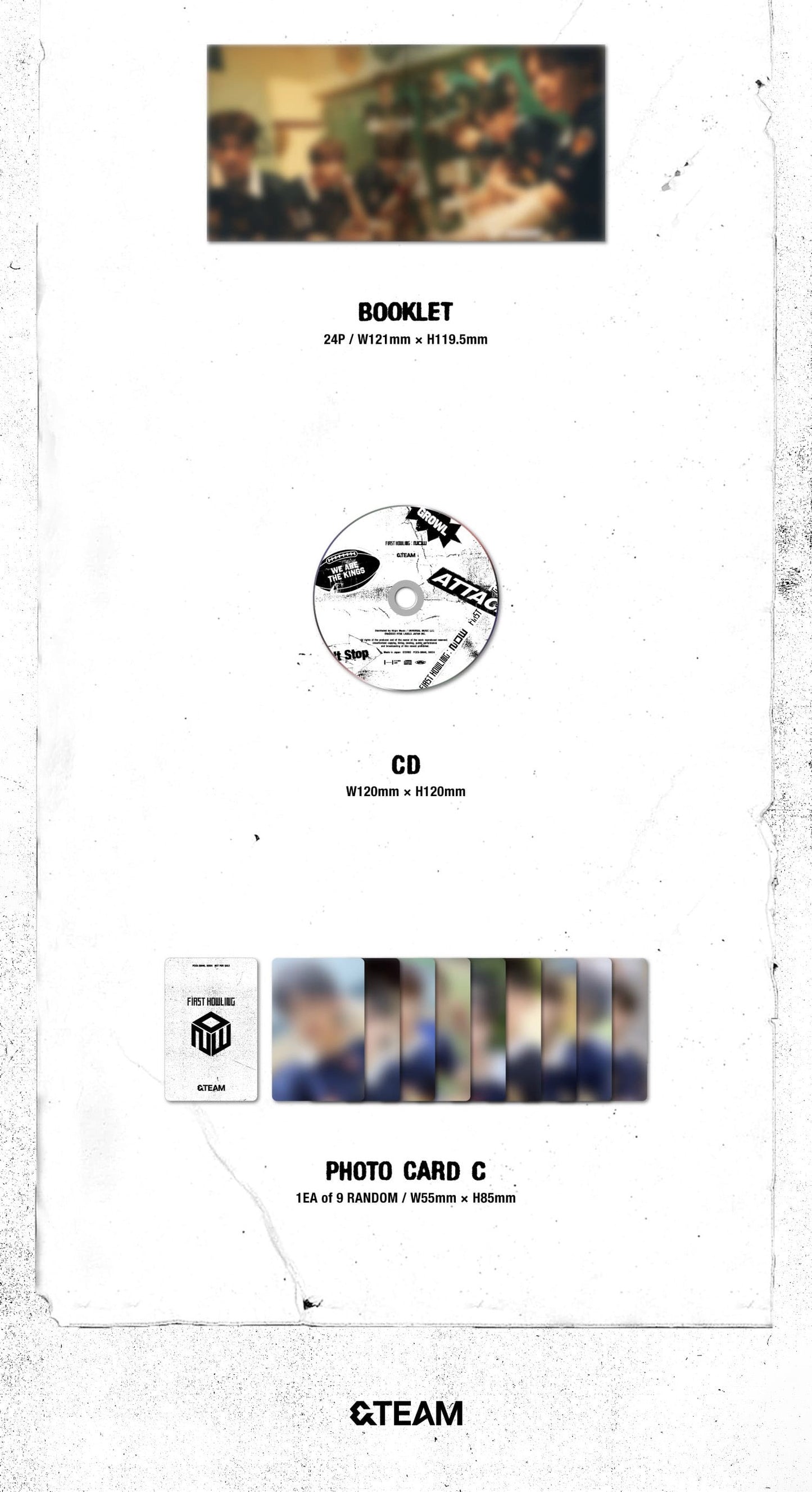 &TEAM 1st Album - First Howling : NOW [Japanese Edition]