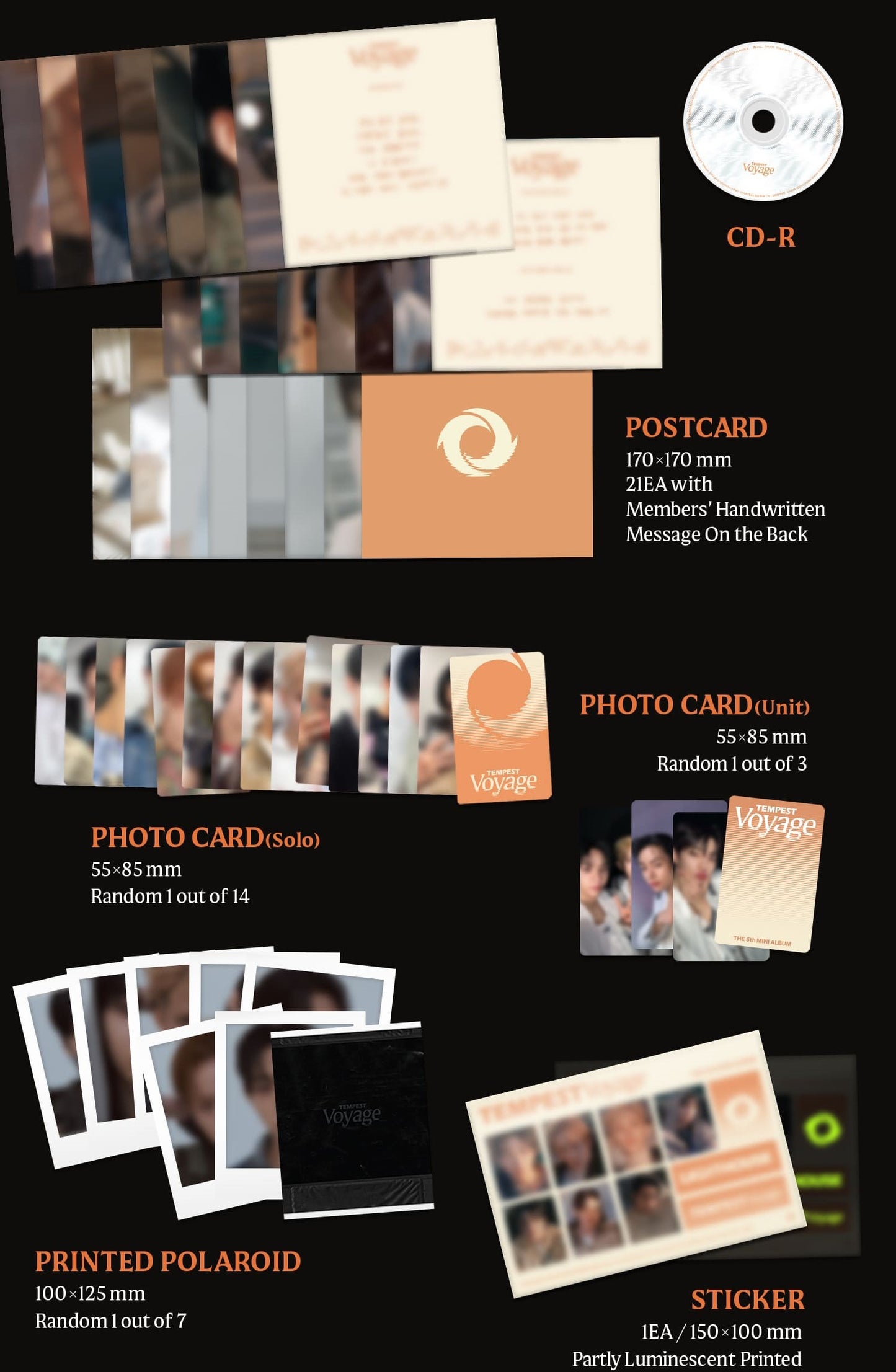 TEMPEST 5TH MINI ALBUM – Voyage (Random)
