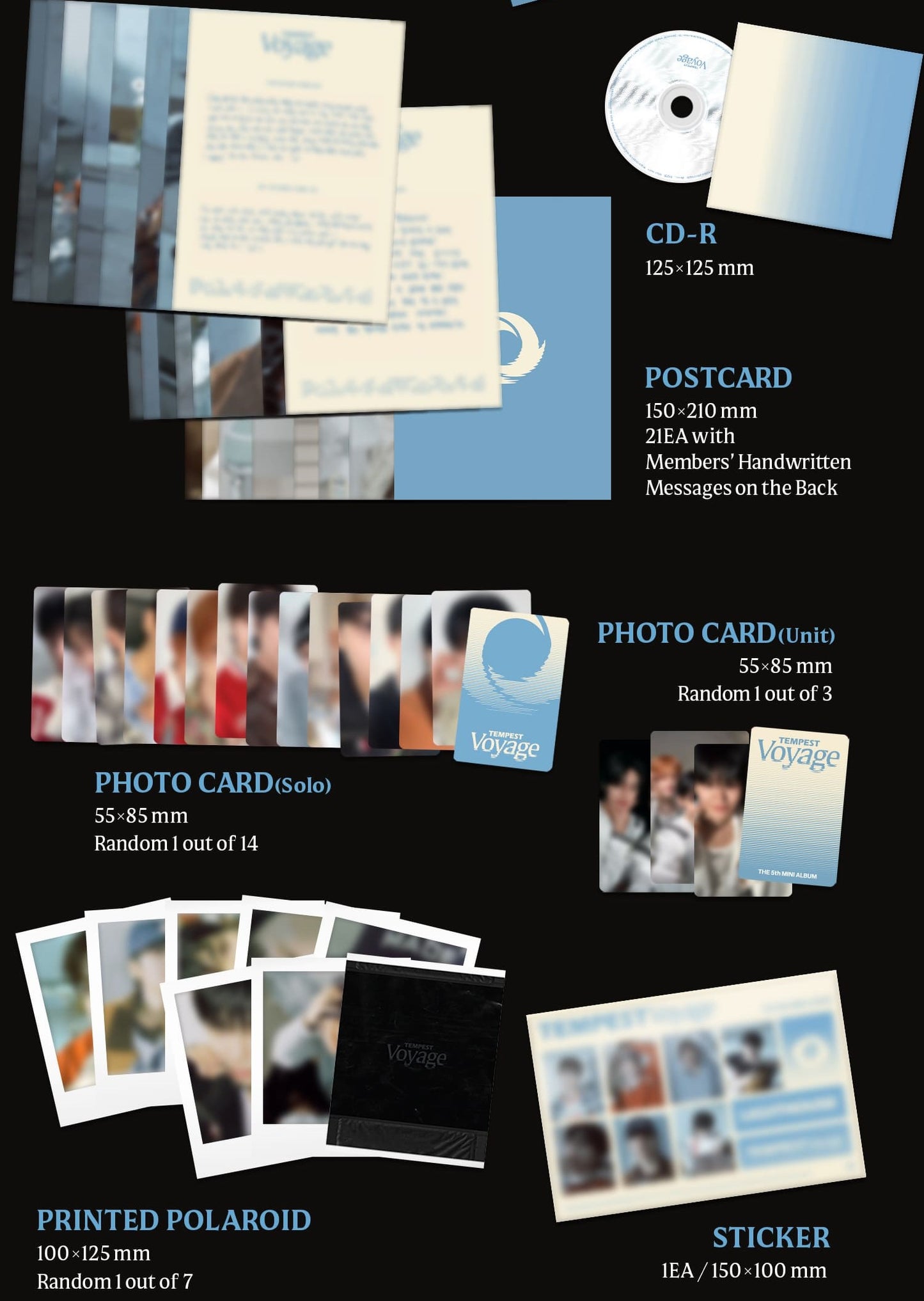 TEMPEST 5TH MINI ALBUM – Voyage (Random)
