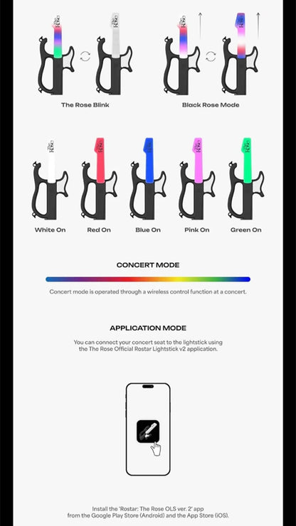 THE ROSE - OFFICIAL LIGHT STICK V2 : ROSTAR