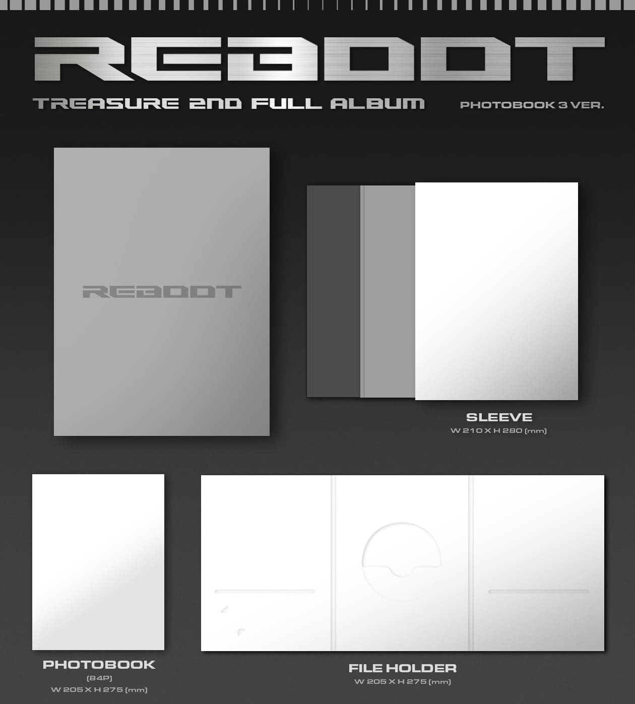 TREASURE 2ND FULL ALBUM - REBOOT (PHOTOBOOK Ver.) (Random)