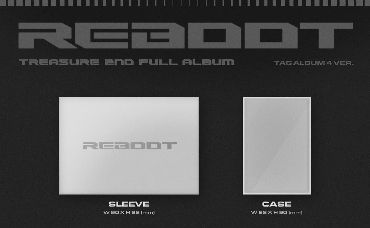 TREASURE 2ND FULL ALBUM - REBOOT (YG TAG ALBUM) (Random)